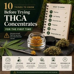 10 Things to Know Before Trying THCA Concentrates for the First Time